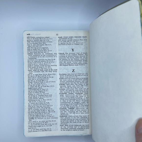 Holy Bible KIng James Version Dictionary Concordance Red Letter Edition 1970 - Picture 11 of 13
